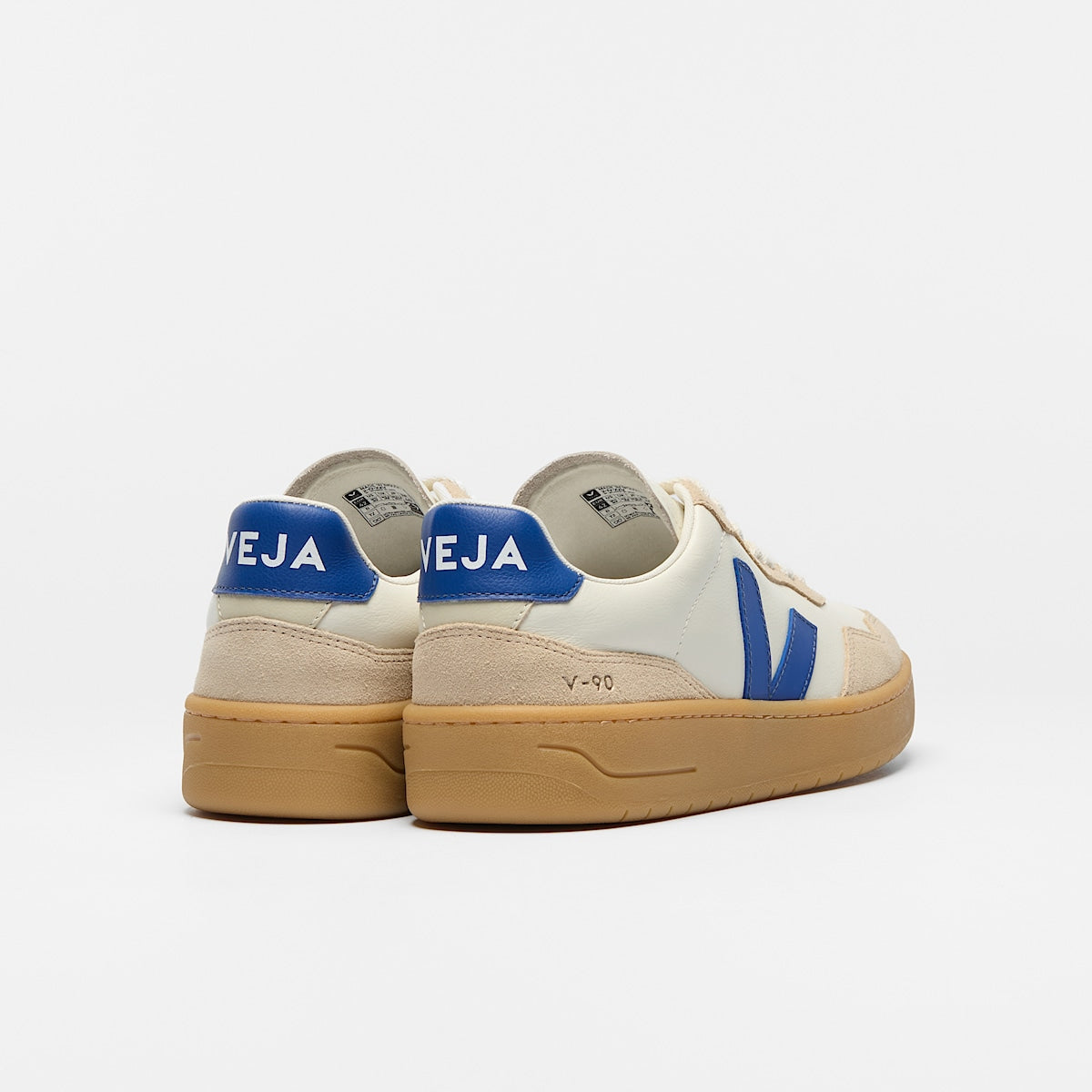 VEJA V-90 Leather Pure Atlantique Almond Natural - Image 3