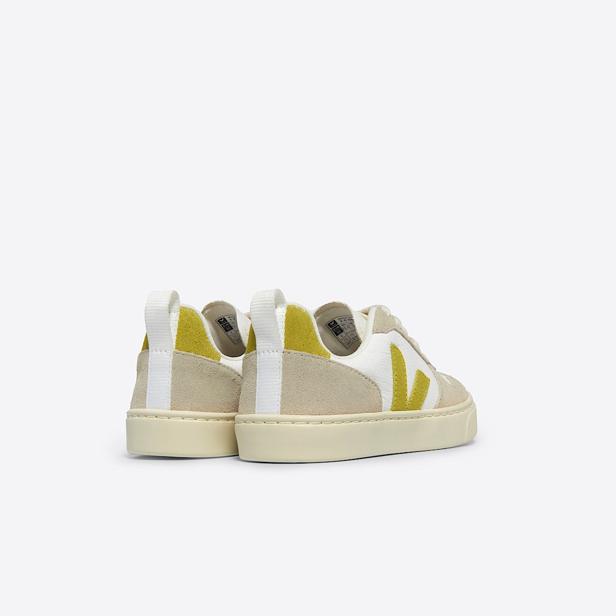 VEJA V-10 Leather White Liquor Almond - Image 4