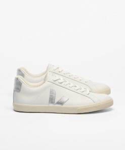 VEJA Esplar Leather White Silver