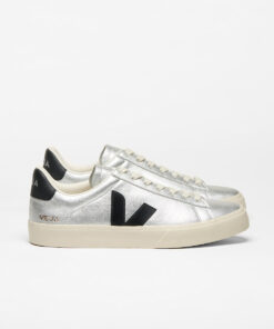 VEJA Campo Leather Silver Black
