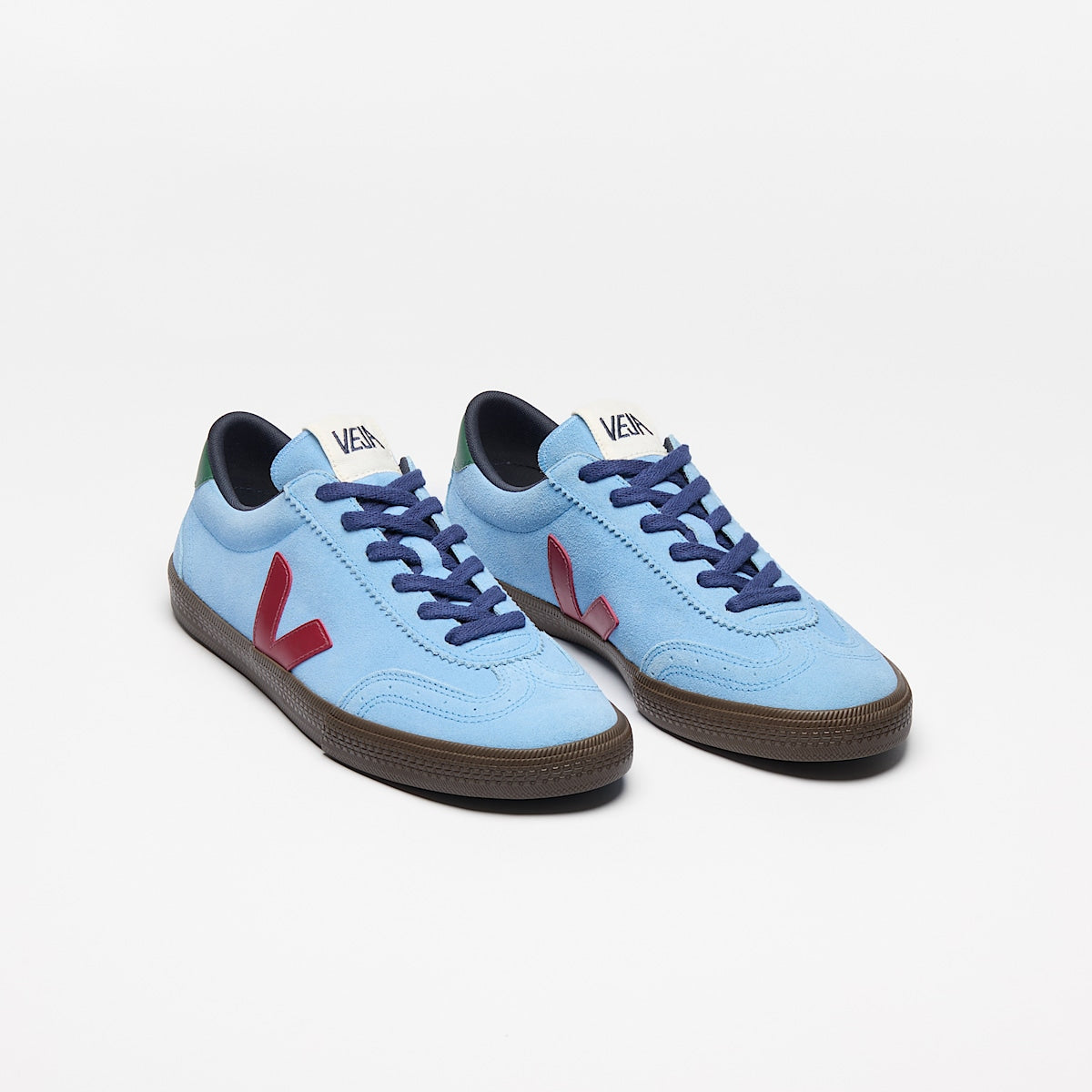 VEJA Volley Suede Aqua Marsala Eagle - Image 2
