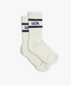 VEJA Iconic Socks Cotton White Blue