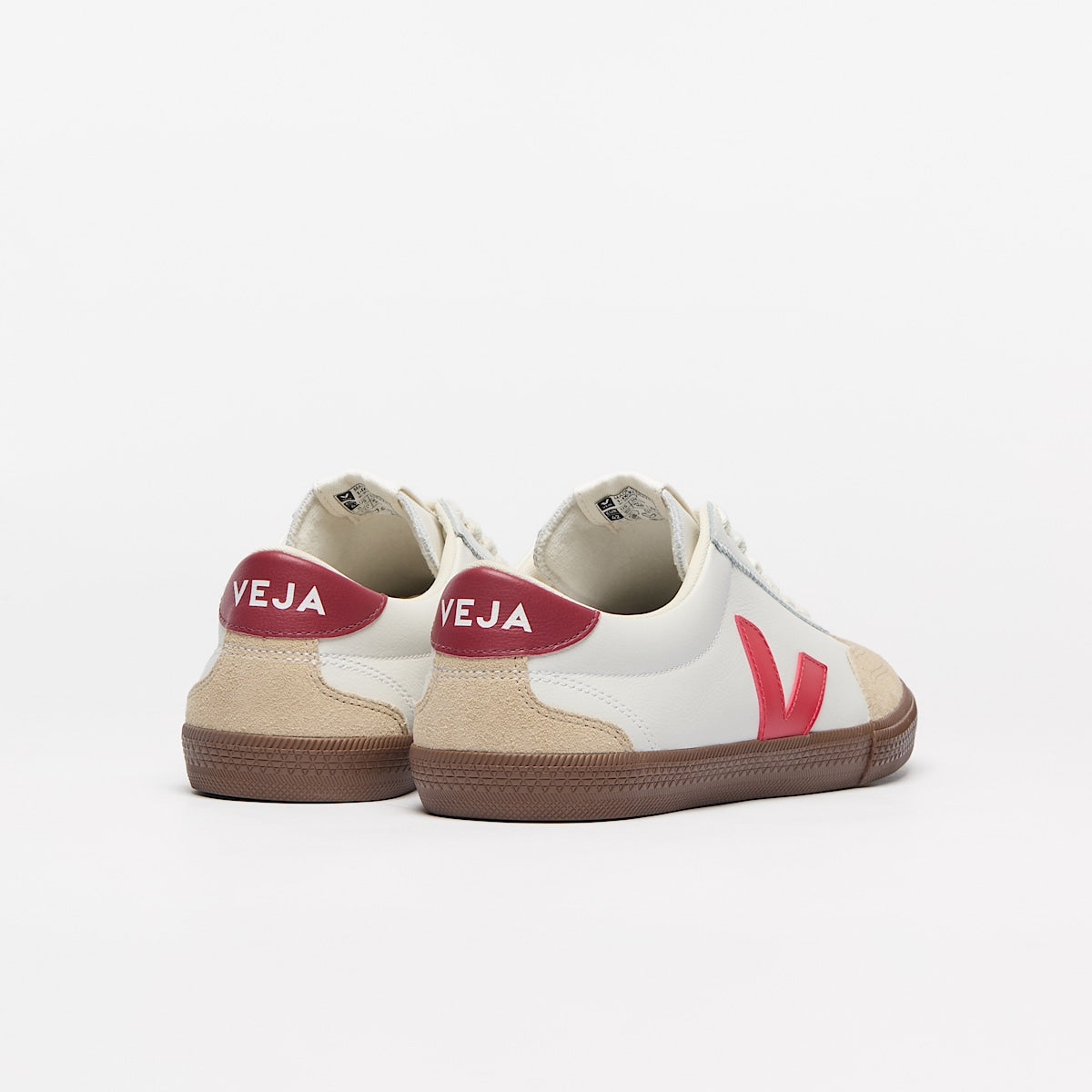 VEJA Volley Leather White Pekin Bark - Image 3