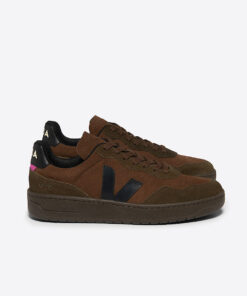VEJA V-90 Suede Walnut Black
