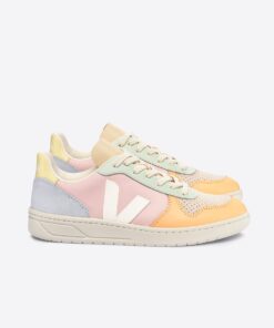 VEJA V-10 Leather Petale White Multico