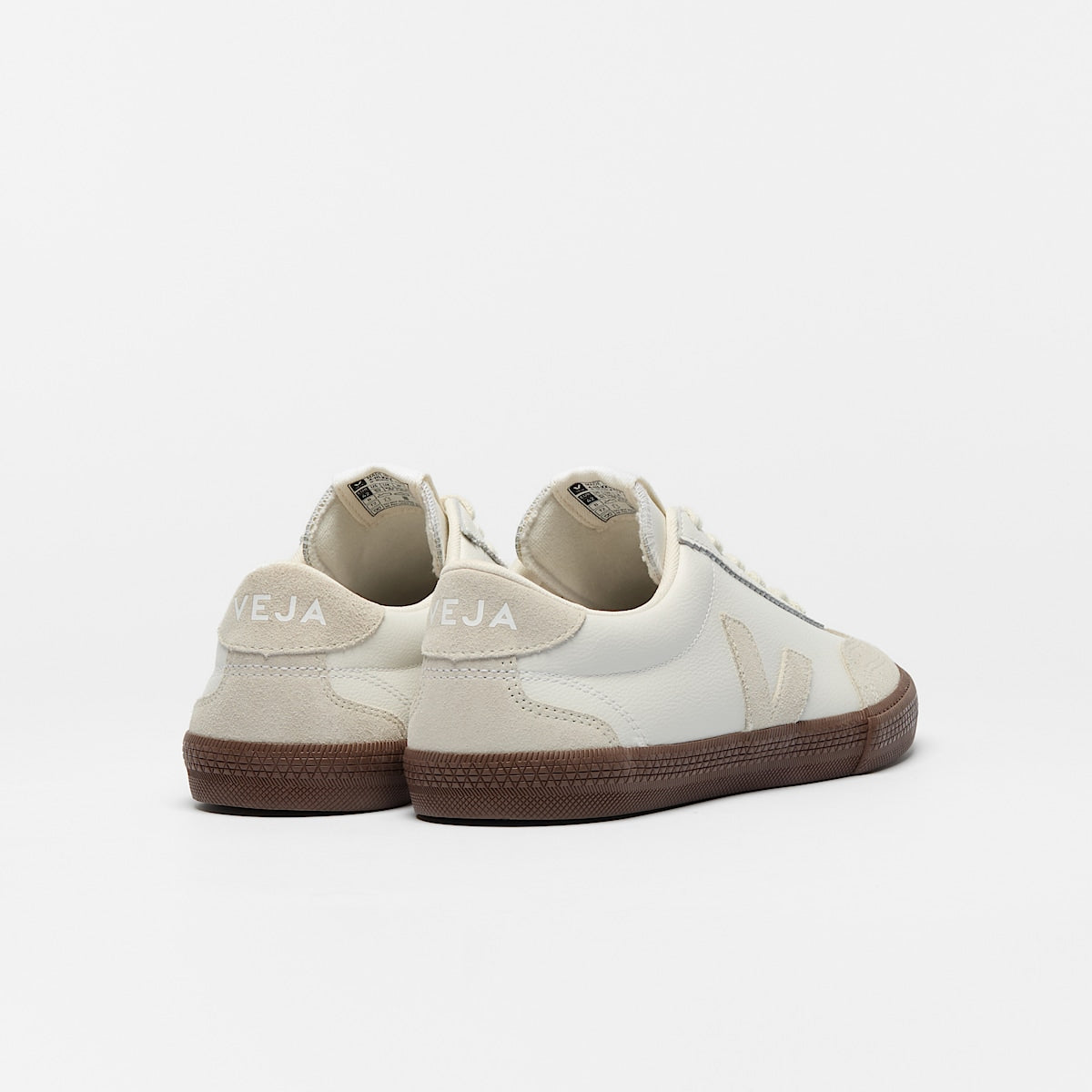 VEJA Volley Leather White Natural Bark - Image 3