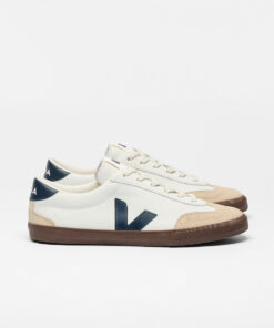 VEJA Volley Leather White Nautico Bark