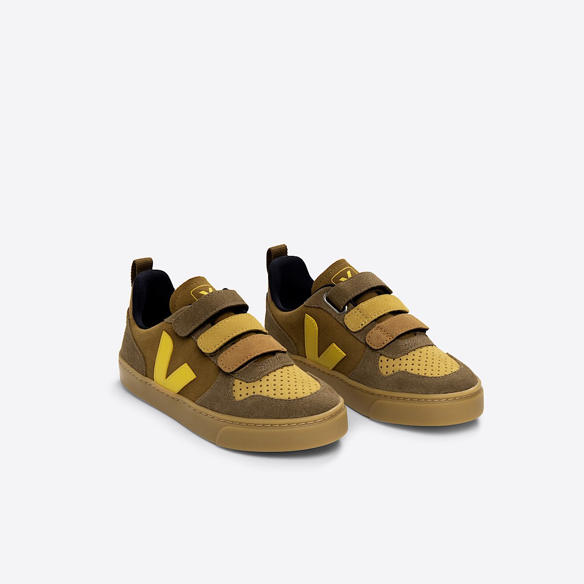 VEJA V-10 Suede Multico Camel - Image 2