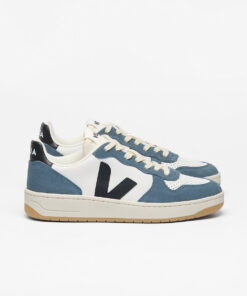 VEJA V-10 Leather White Black California