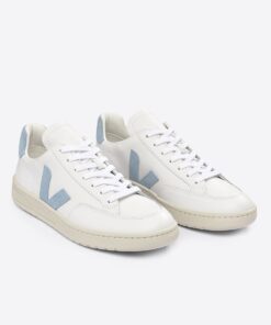 Alternative view of VEJA V-12 Leather White Steel