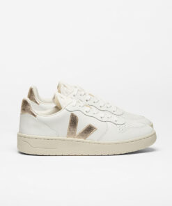 VEJA V-10 Leather White Platine