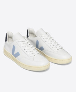 Alternative view of VEJA V-12 Leather White Steel Nautico