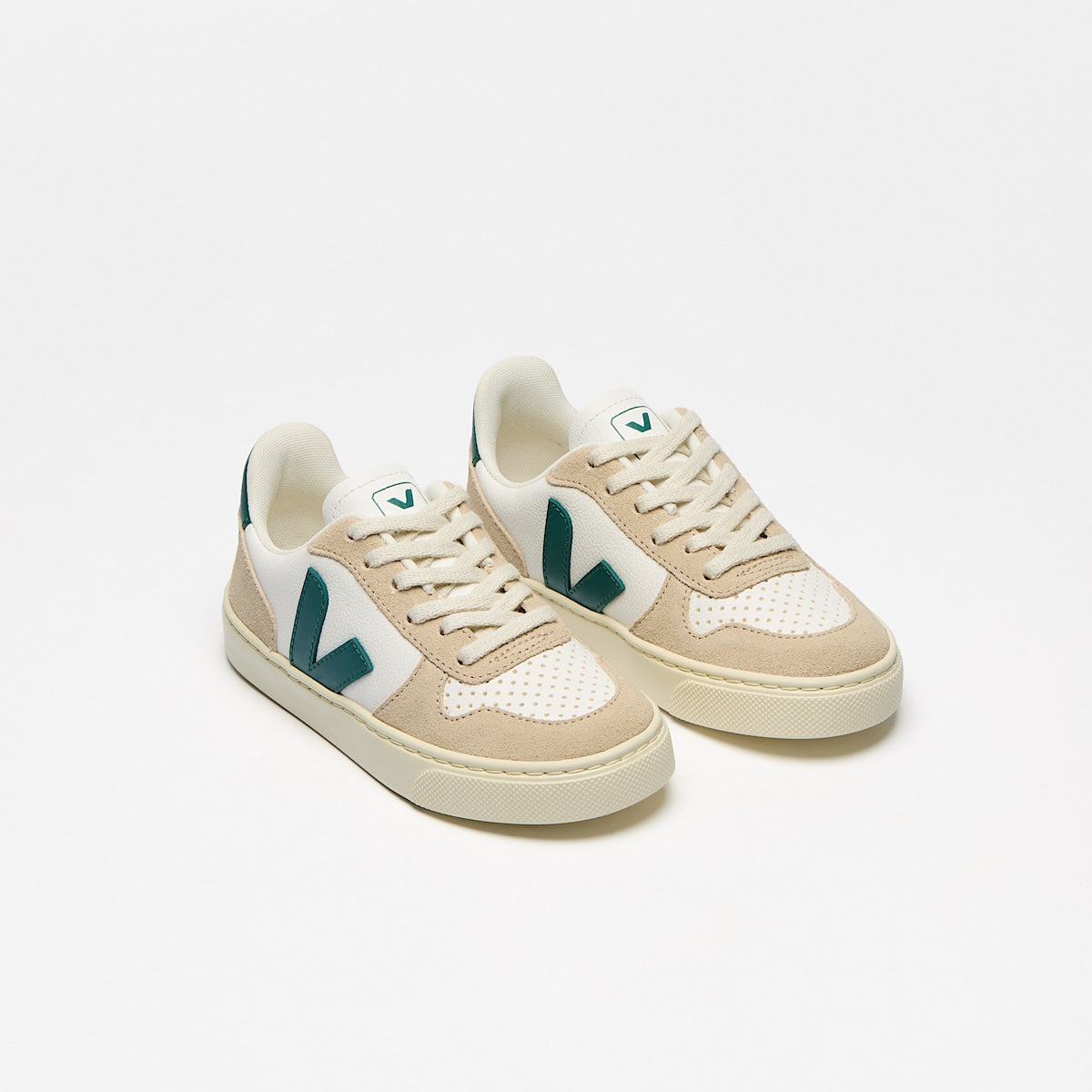VEJA V-10 Leather White Brittany Almond - Image 2