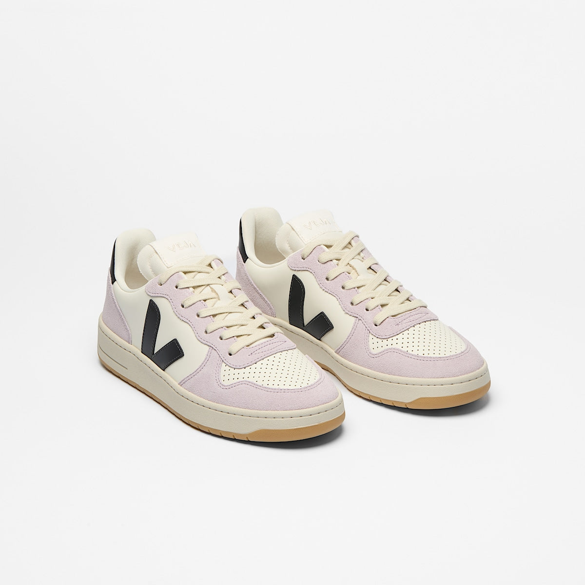 VEJA V-10 Leather Pure Black Parme - Image 2