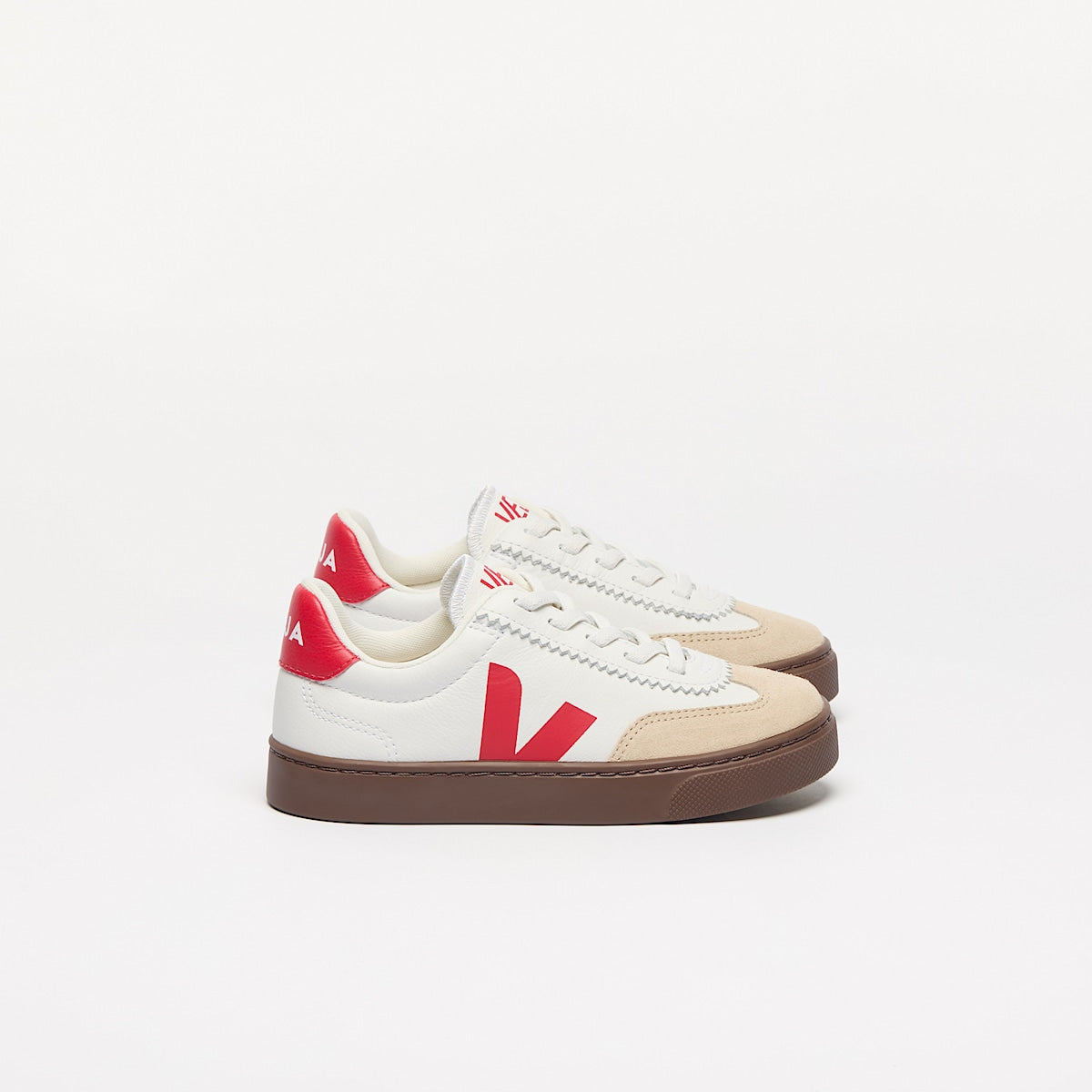 VEJA Volley Elastic Laces Leather White Pierre Pekin