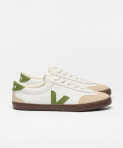VEJA Volley Leather White Kiwi Bark