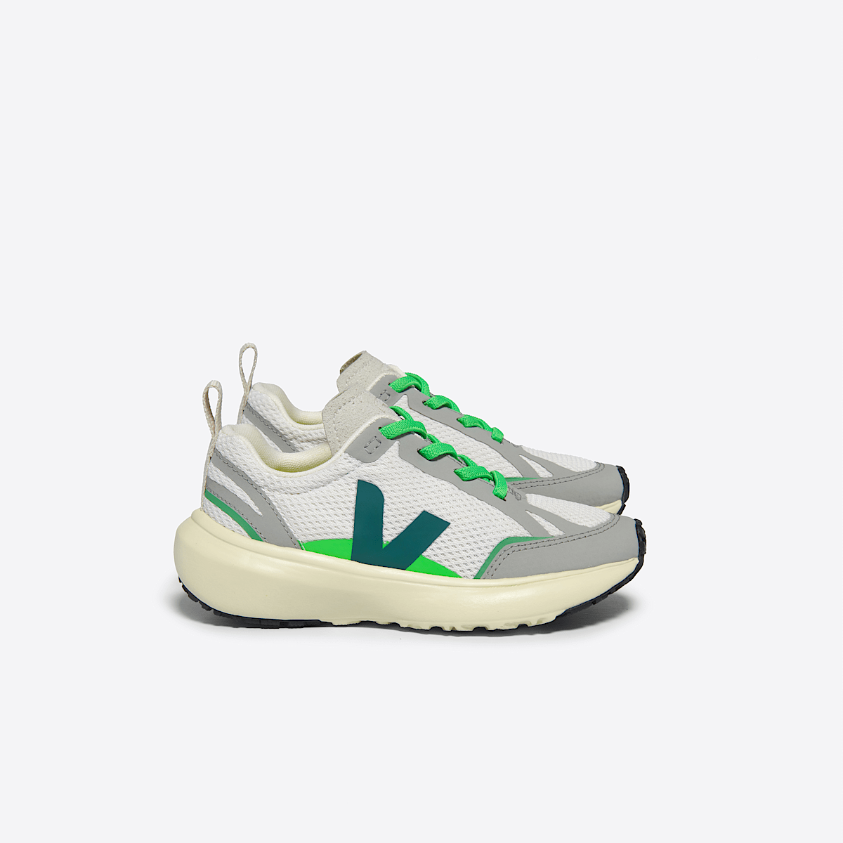 VEJA Canary Elastic Laces Alveomesh Gravel Brittany