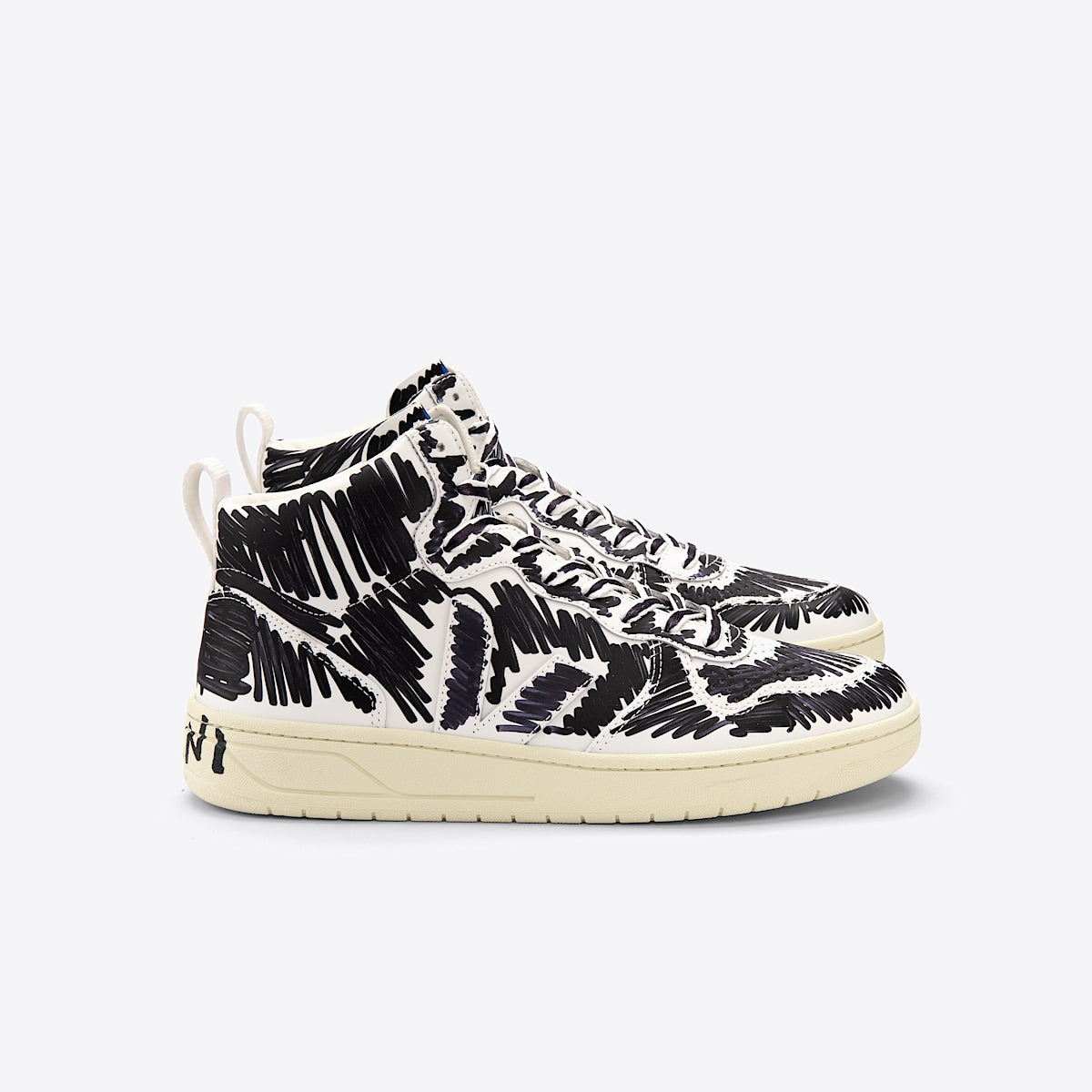 VEJA V-15 Leather x Marni Full Black
