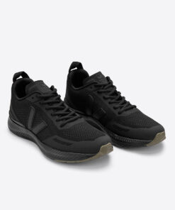 Alternative view of VEJA Impala Engineered-Mesh Full Black Kaki