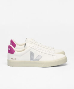 VEJA Campo Leather White Silver Ultraviolet