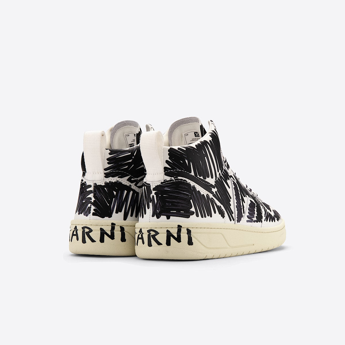 VEJA V-15 Leather x Marni Full Black - Image 3
