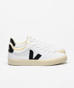 VEJA Campo Canvas White Black