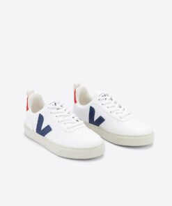 Alternative view of VEJA V-10 CWL White Cobalt Pekin