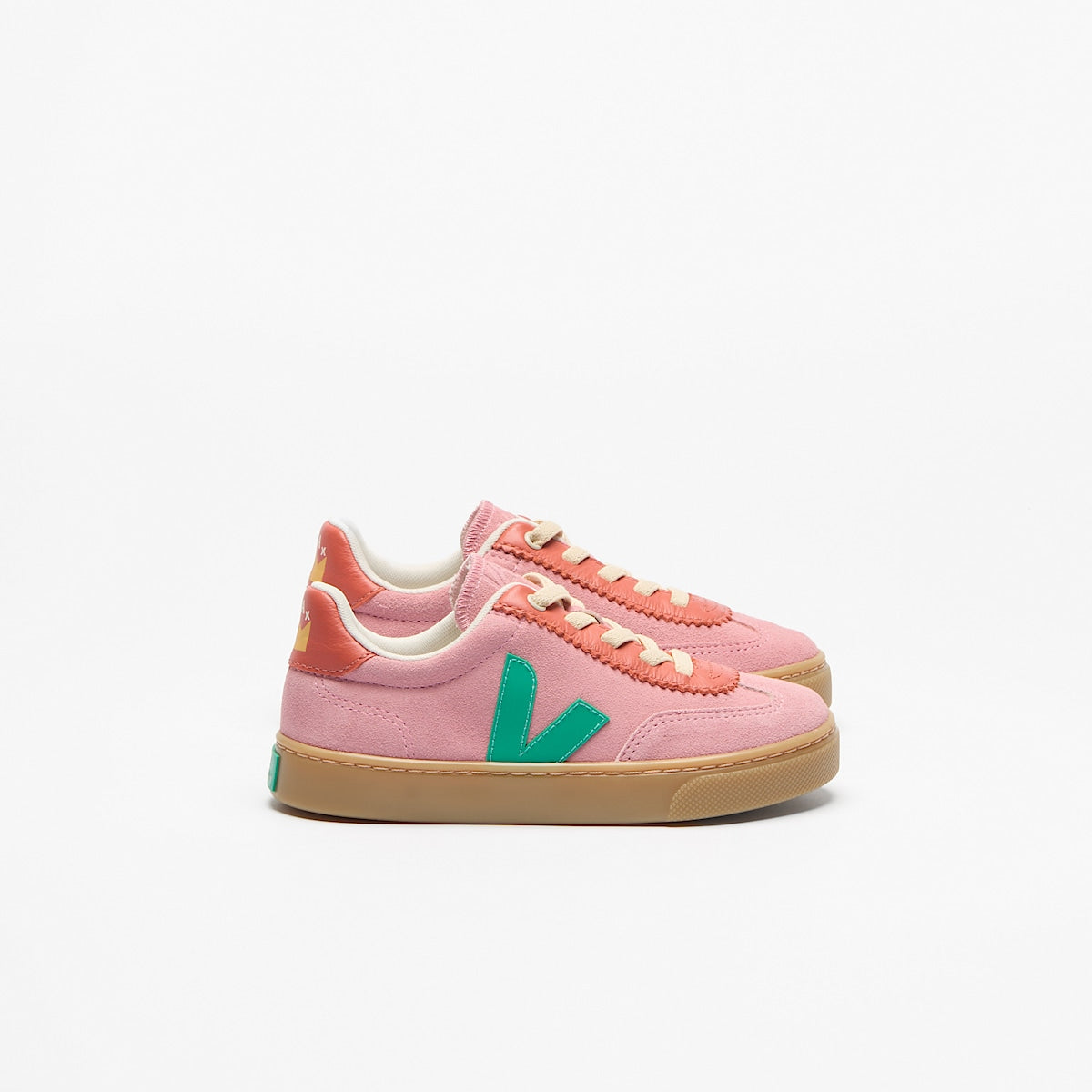 VEJA Volley Elastic Laces Suede x Jelly Mallow Mary
