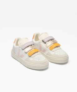 Alternative view of VEJA V-90 Leather Multico White Petale