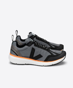 VEJA Condor 2 Alveomesh Concrete Black Neon Orange
