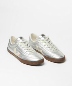 Alternative view of VEJA Panenka Leather Silver White Pierre Bark