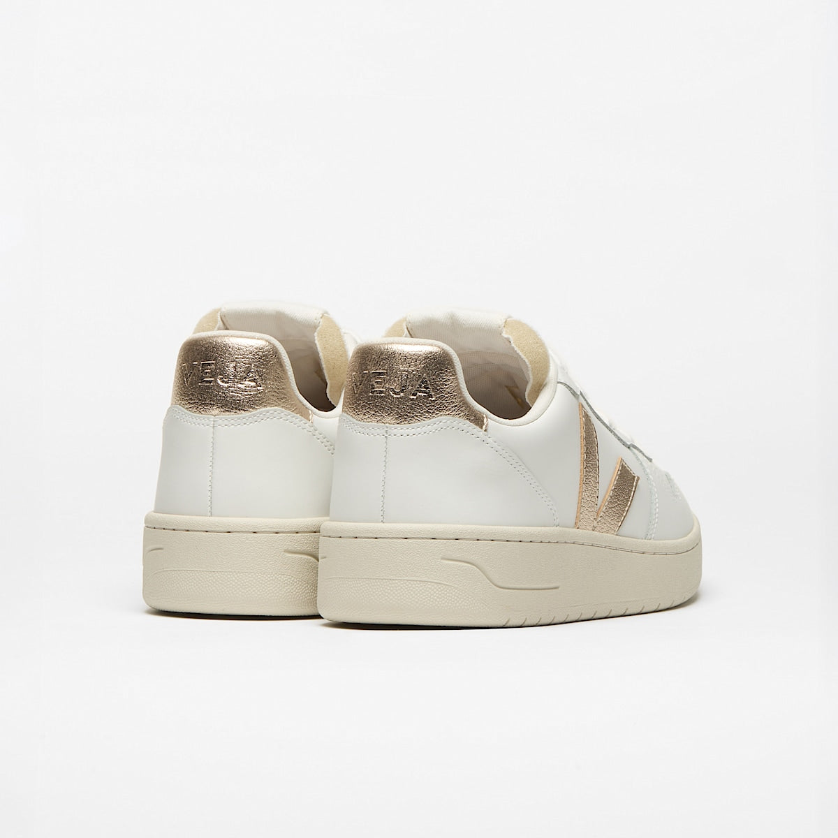 VEJA V-10 Leather White Platine - Image 3