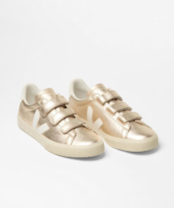Alternative view of VEJA Recife Leather Platine White