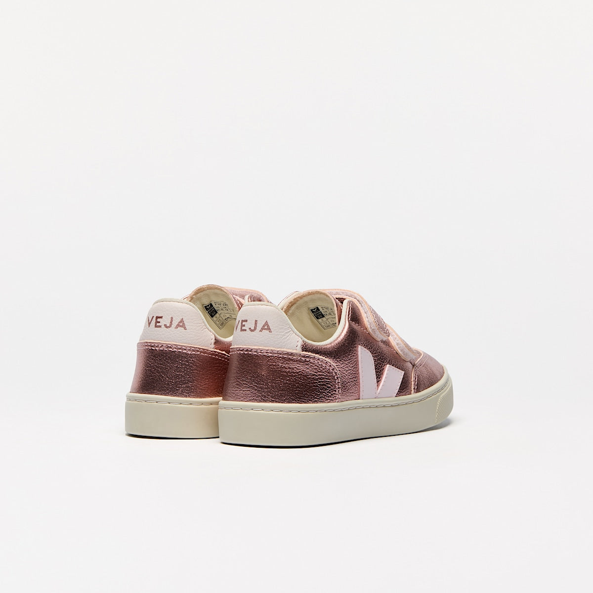VEJA V-12 Leather Nacre Lassi - Image 3