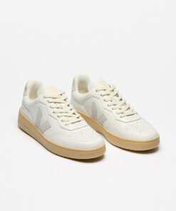 Alternative view of VEJA V-90 Leather White Light Grey Natural