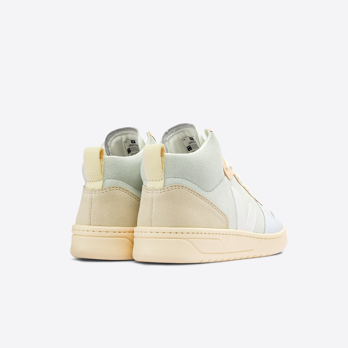 VEJA V-15 Suede Jade White Multico - Image 3