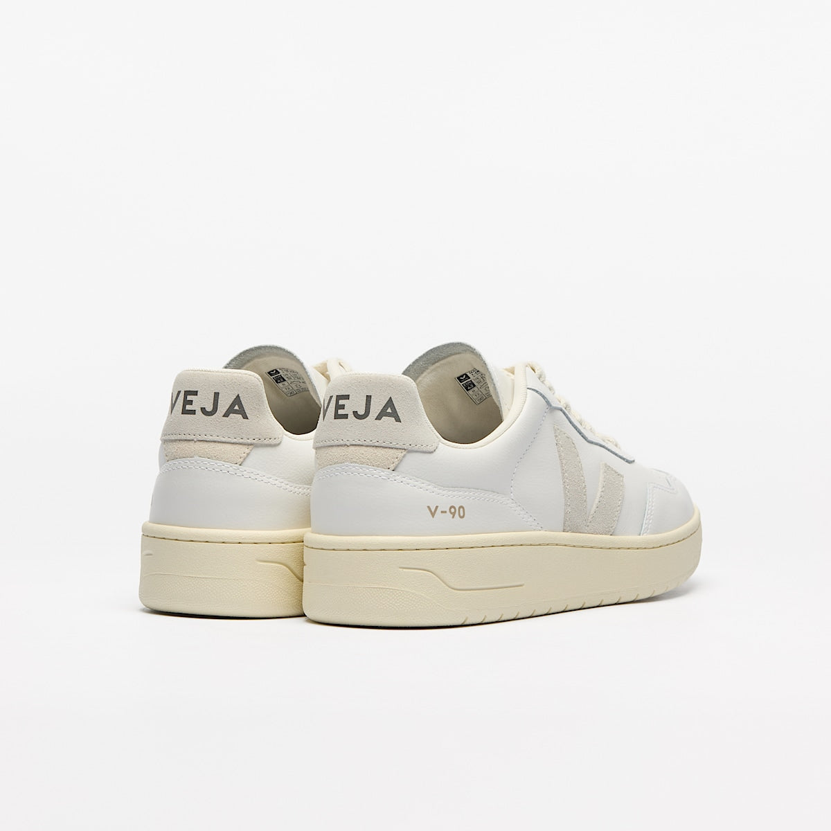 VEJA V-90 Leather White Natural - Image 2