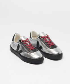 Alternative view of VEJA Volley Elastic Laces Leather x Jelly Mallow Silver