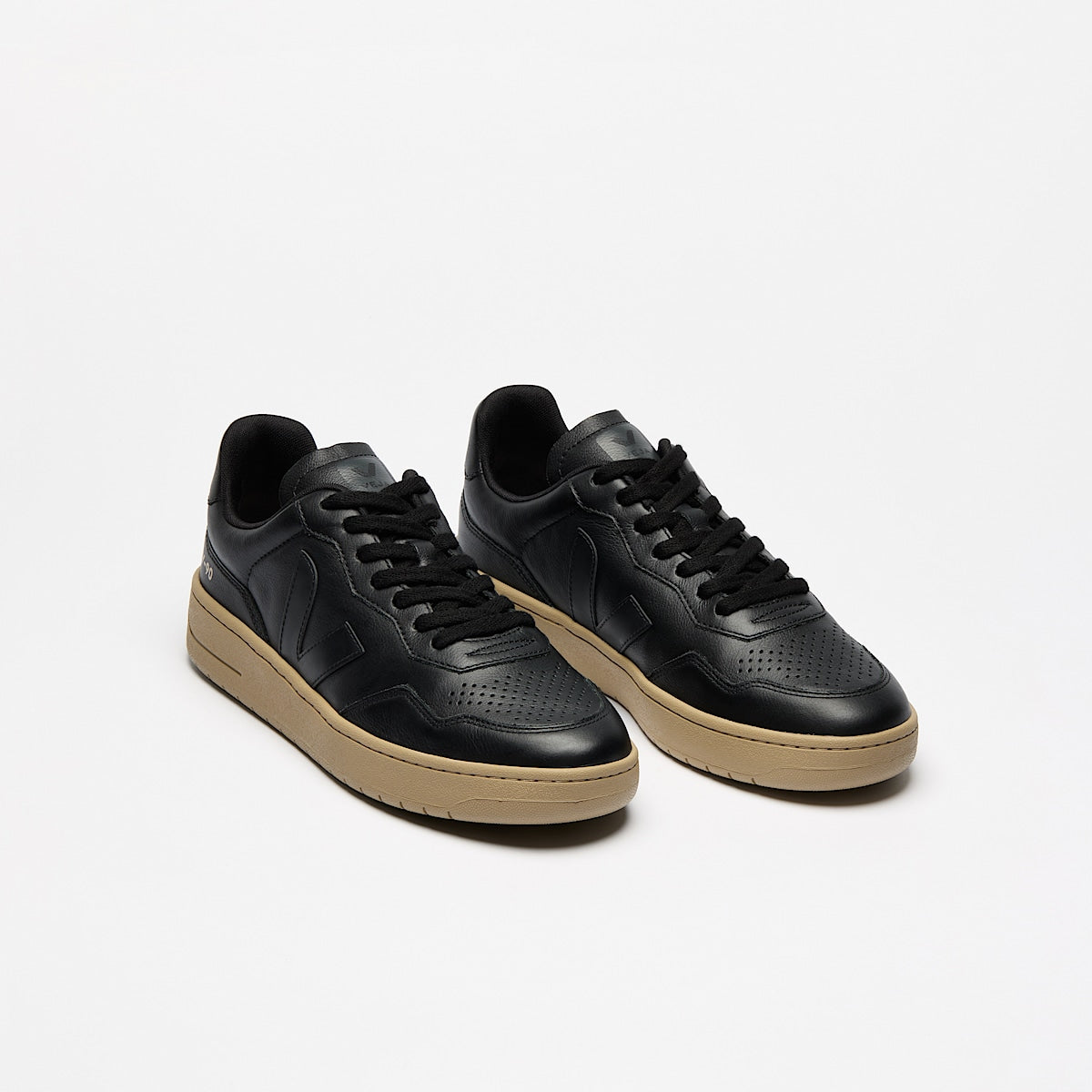 VEJA V-90 Leather Black Dune - Image 2