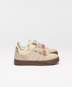 VEJA V-10 Leather x Bonpoint Areia Petale