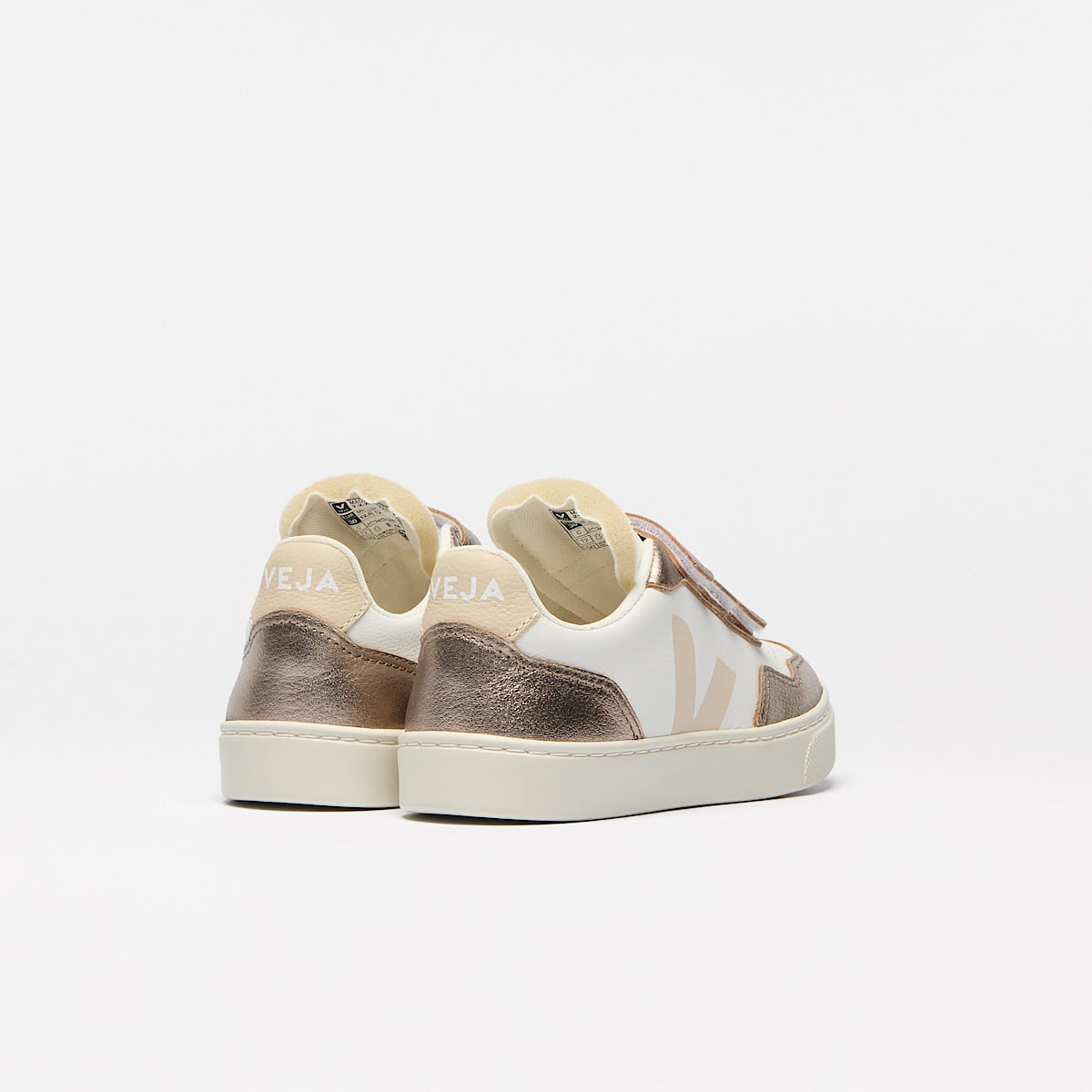 VEJA V-90 Leather White Sable Bronze - Image 3
