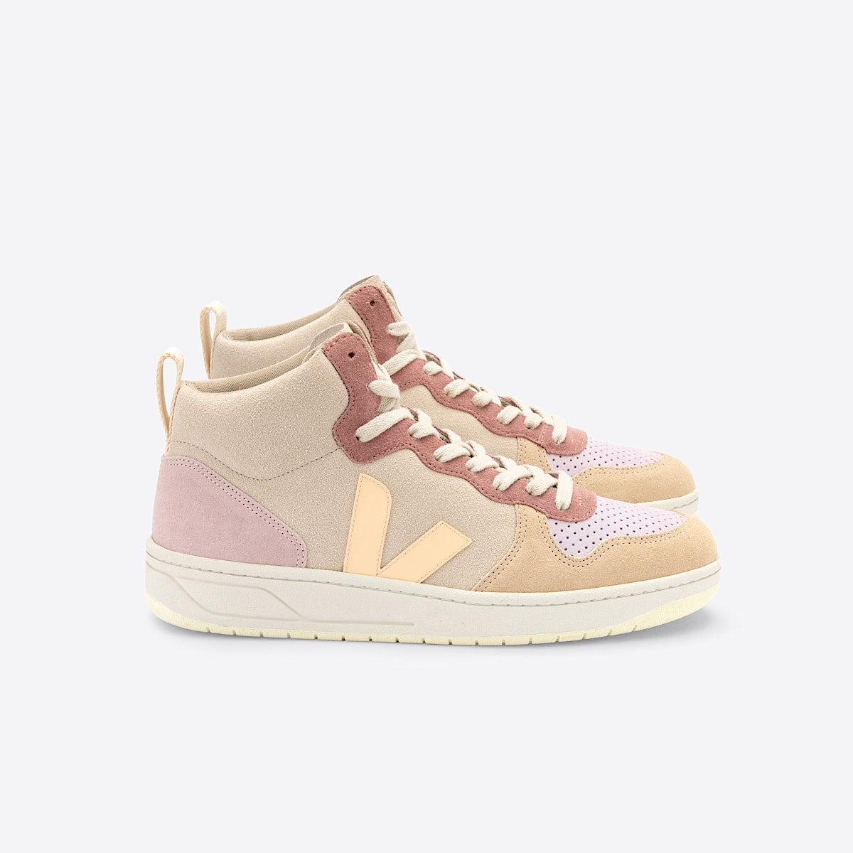 VEJA V-15 Suede Multico Peach