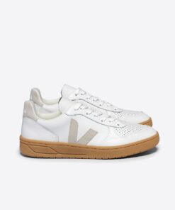 VEJA V-10 Leather White Natural