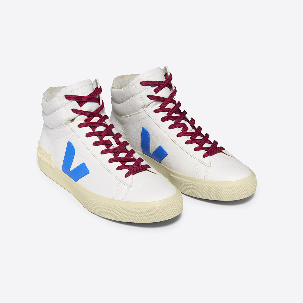 VEJA Minotaur Furred Leather White Egee - Image 2