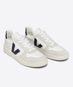 Alternative view of VEJA V-10 B-MESH White Nautico