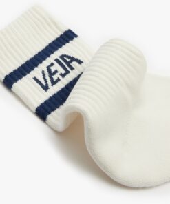 Alternative view of VEJA Iconic Socks Cotton White Blue
