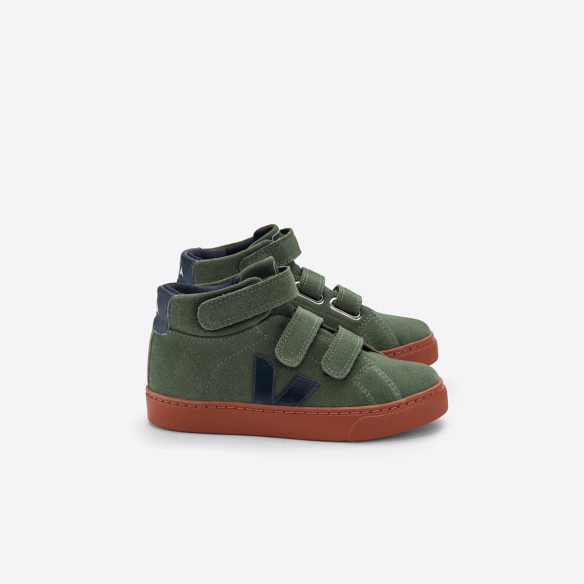 VEJA Esplar Mid Suede Mud Nautico Rust Sole
