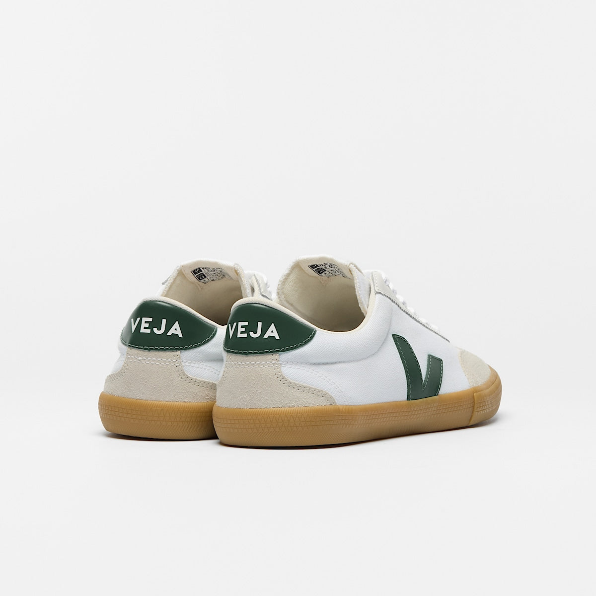 VEJA Volley Canvas White Cyprus Natural - Image 3
