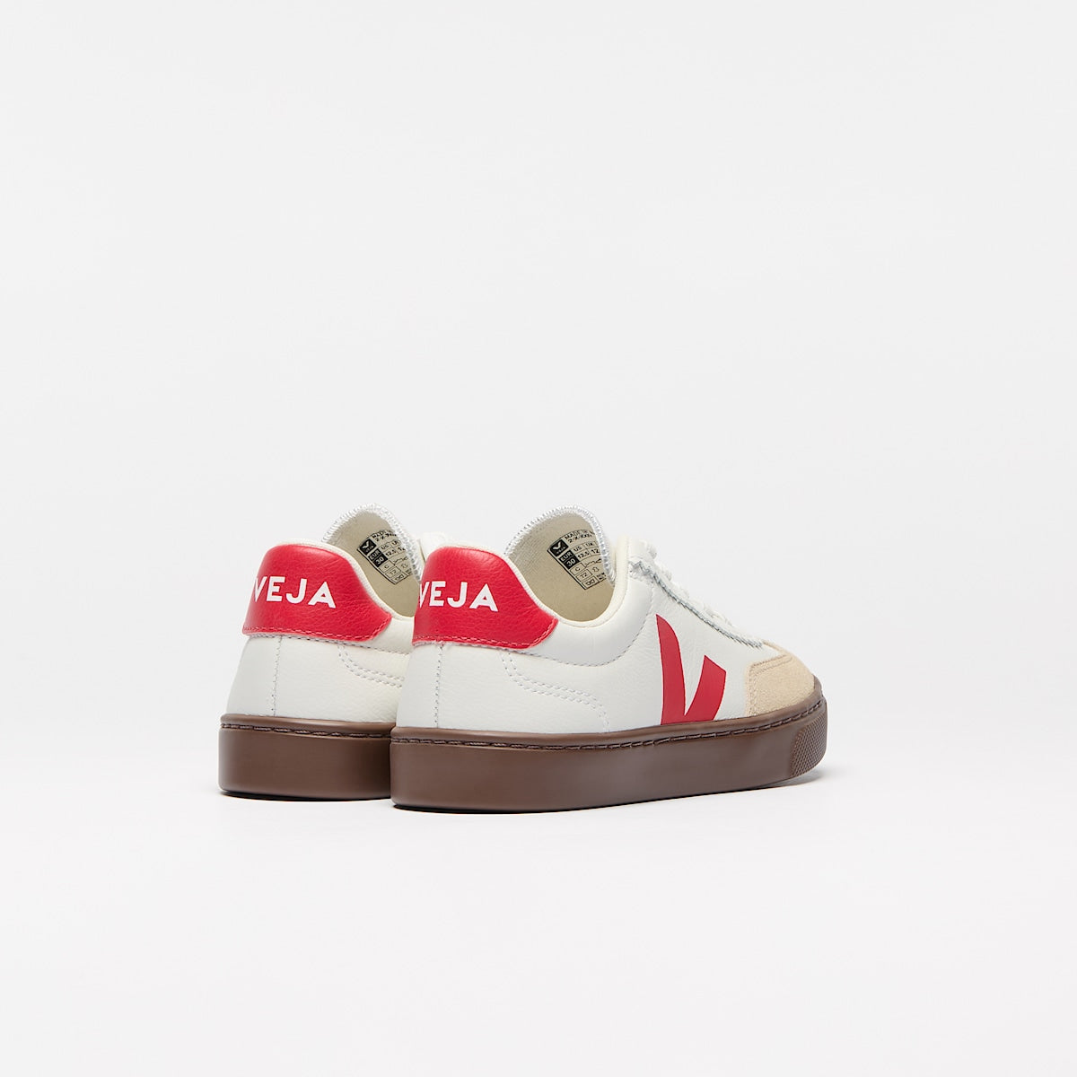 VEJA Volley Elastic Laces Leather White Pierre Pekin - Image 3