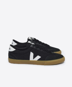 VEJA Volley Canvas Black White Natural